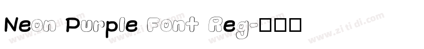 Neon Purple Font Reg字体转换